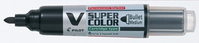 Pilot marker V-Super Color BG okrugli 0,9 mm crni