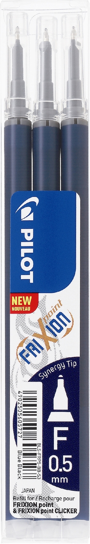 Pilot Frixion Point Clicker 0,5 punjenje plavo crno (3)