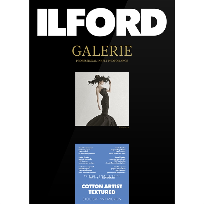 Ilford Cotton Artist Textured for FineArt Album - 330mm x 518mm - 25 listova