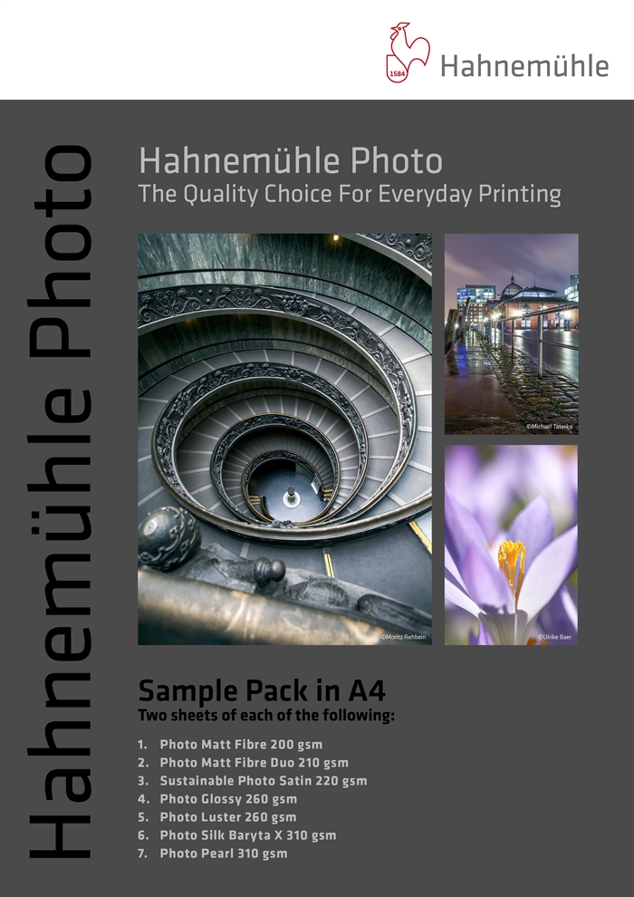 Hahnemühle paket uzoraka fotografija A4