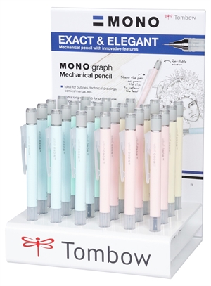 Tombow mehanička olovka MONO graph 0.5 Pastel Display (24)