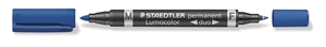 Staedtler marker Lumocolor Duo Perm 0,6-1,5 mm plavi