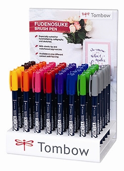 Tombow marker Fudenosuke tvrdi set (48)