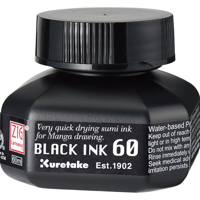 ZIG Cartoonist Black Ink 60 je crna tinta.