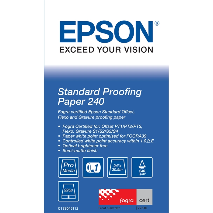 Epson Standard Proofing Paper 240, 24" x 30,5 metara