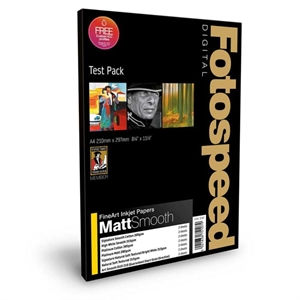 Fotospeed Fine Art Matt Smooth A4 Test Pack, 18 listova