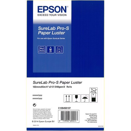 Epson SureLab Pro-S Paper Luster BP 3,5" x 65 metara 4 role